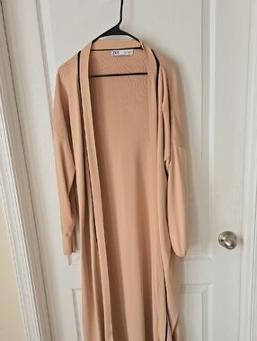 Zara Duster with Black Piping & Bonus Long Skirt